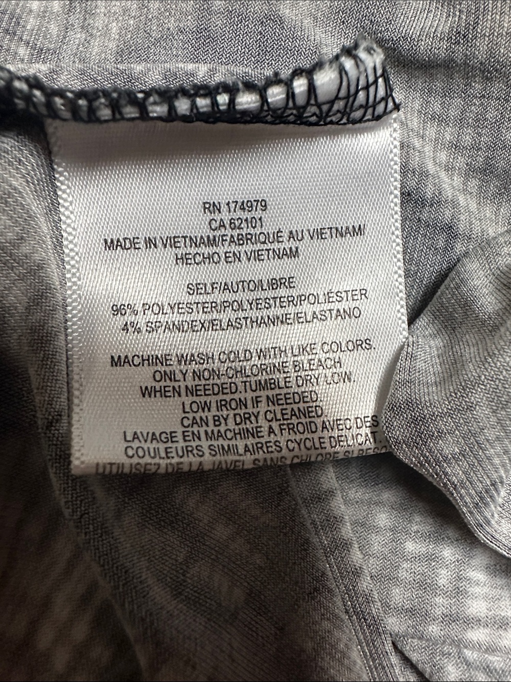 BCBGMaxAzria Black & Gray Sleeveless Faux-Wrap Midi Dress - Picture 8 of 8